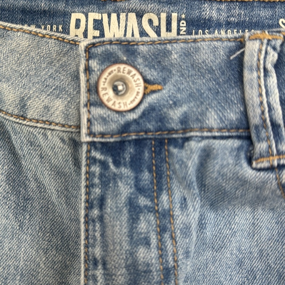 Rewash Ripped Denim Shorts Super High Rise Vintage Reunion size 9/29 - Picture 4 of 9